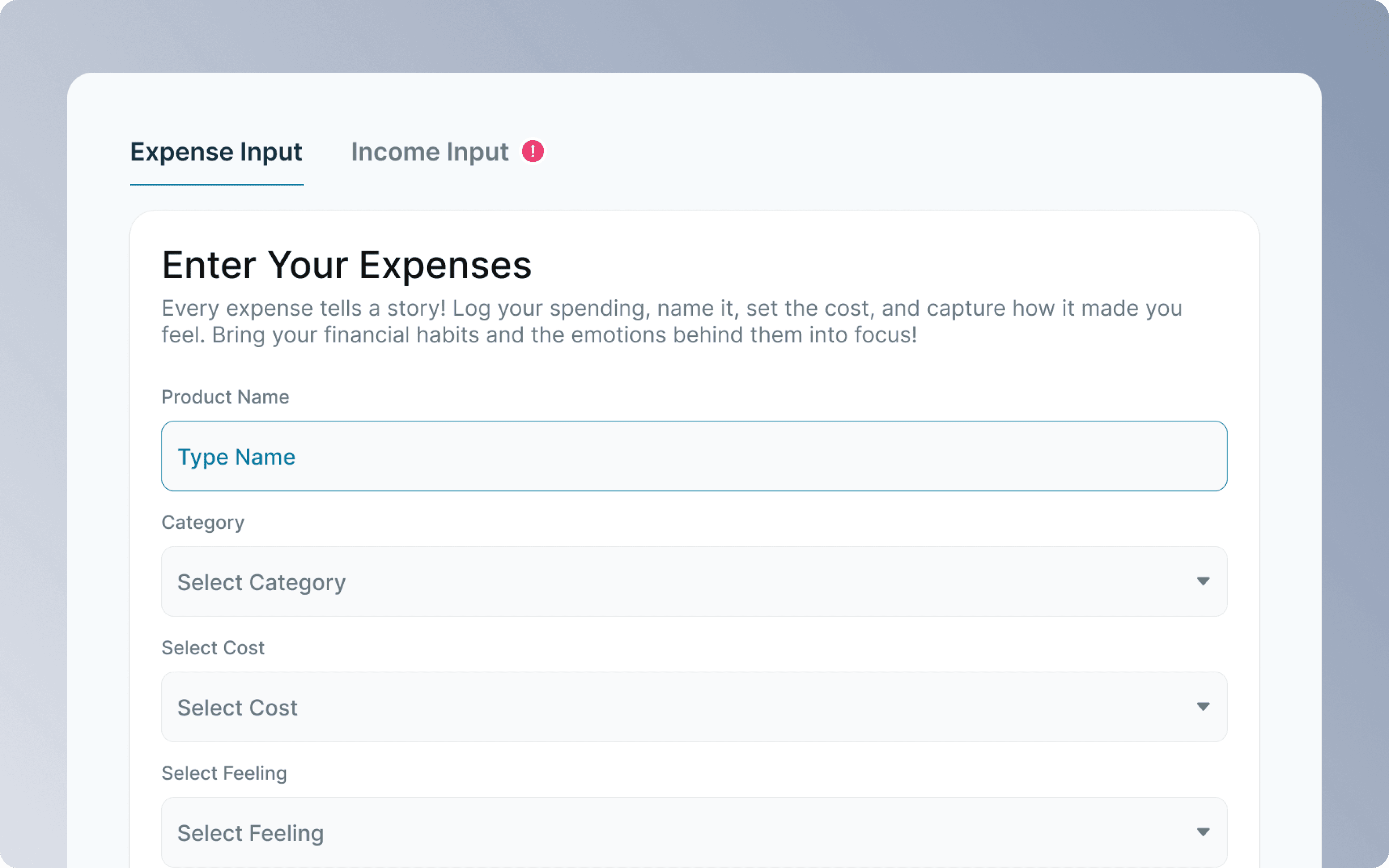 Euphinance product and warranty tracker dashboard