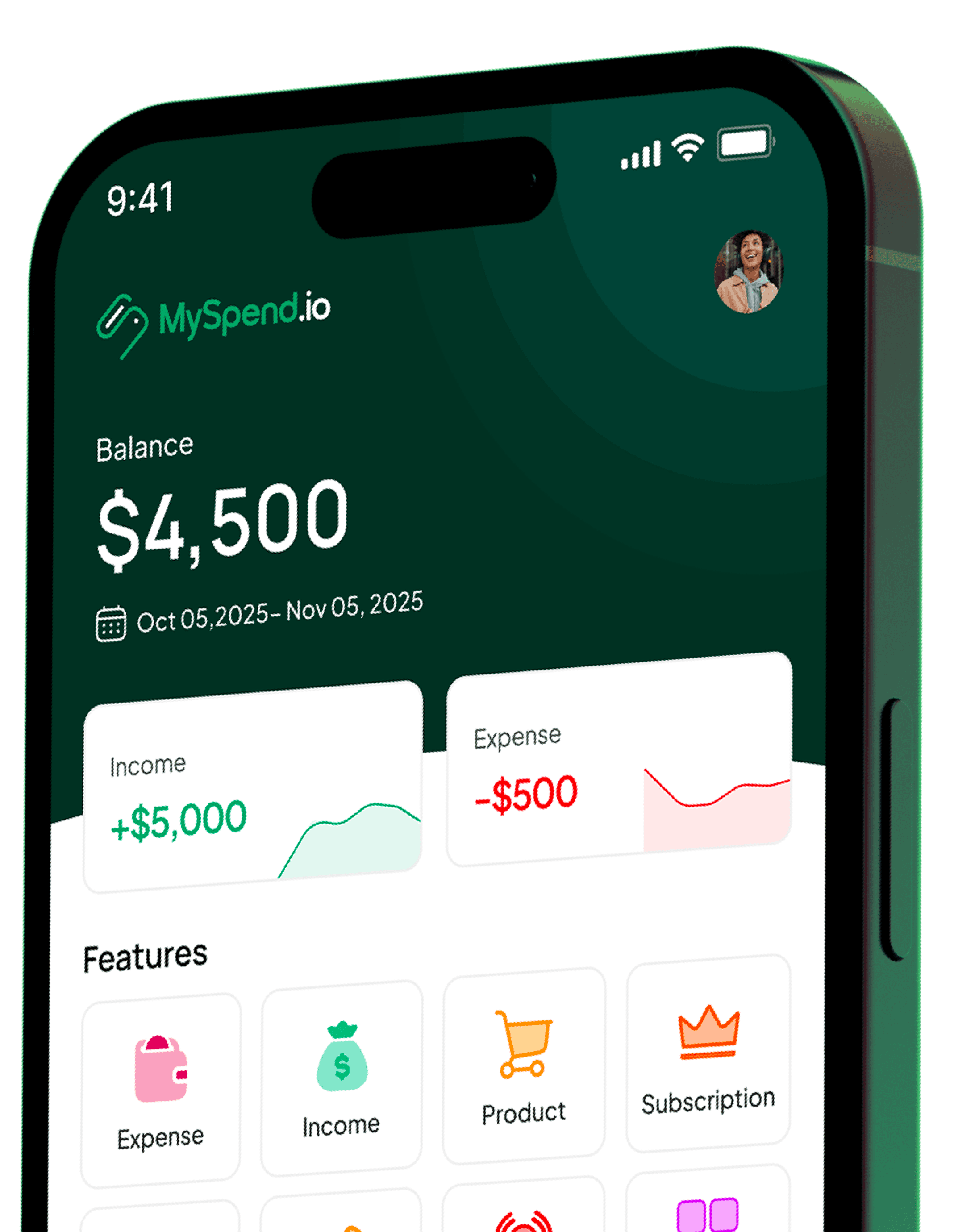 MySpend mobile application