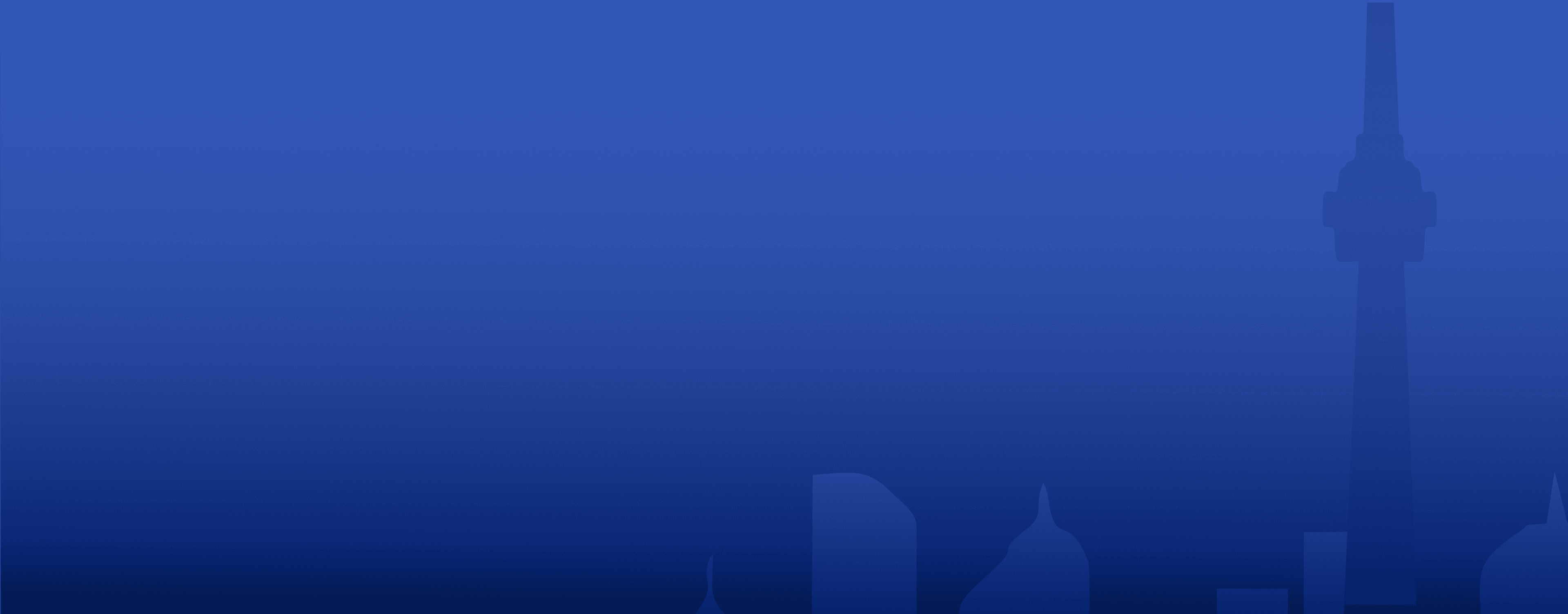 Toronto skyline silhouette background for IT staff augmentation services