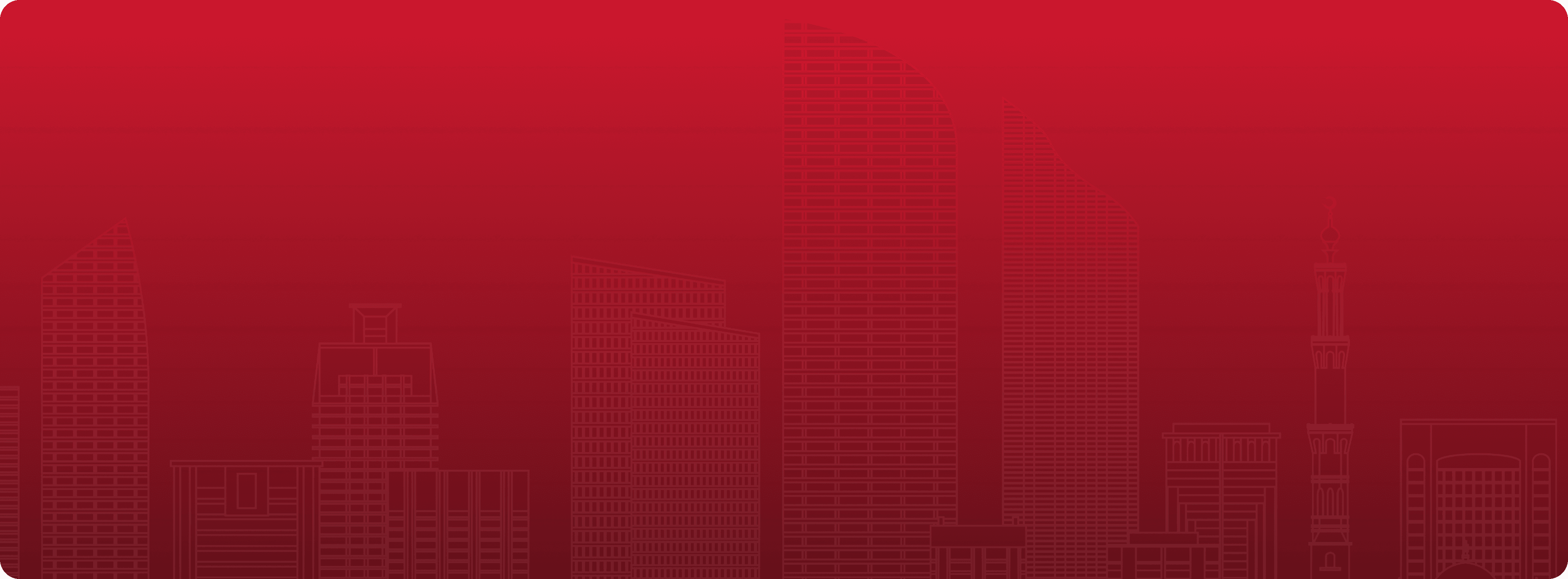 Abu Dhabi skyline silhouette background for web product development call-to-action