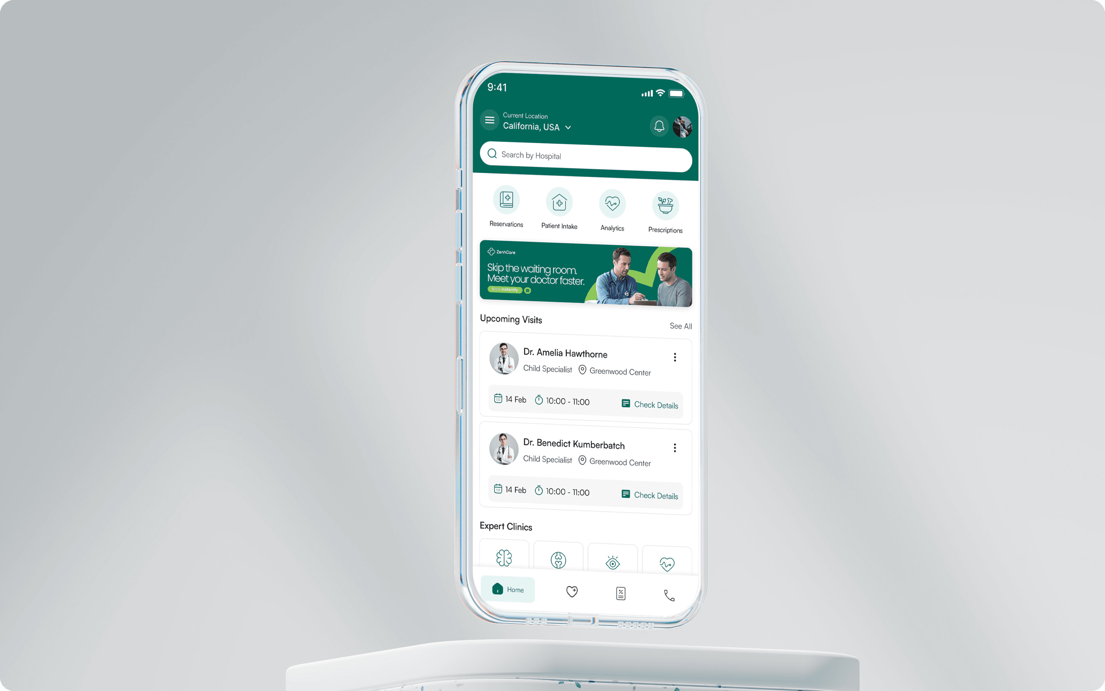 ZenHcare Mockup