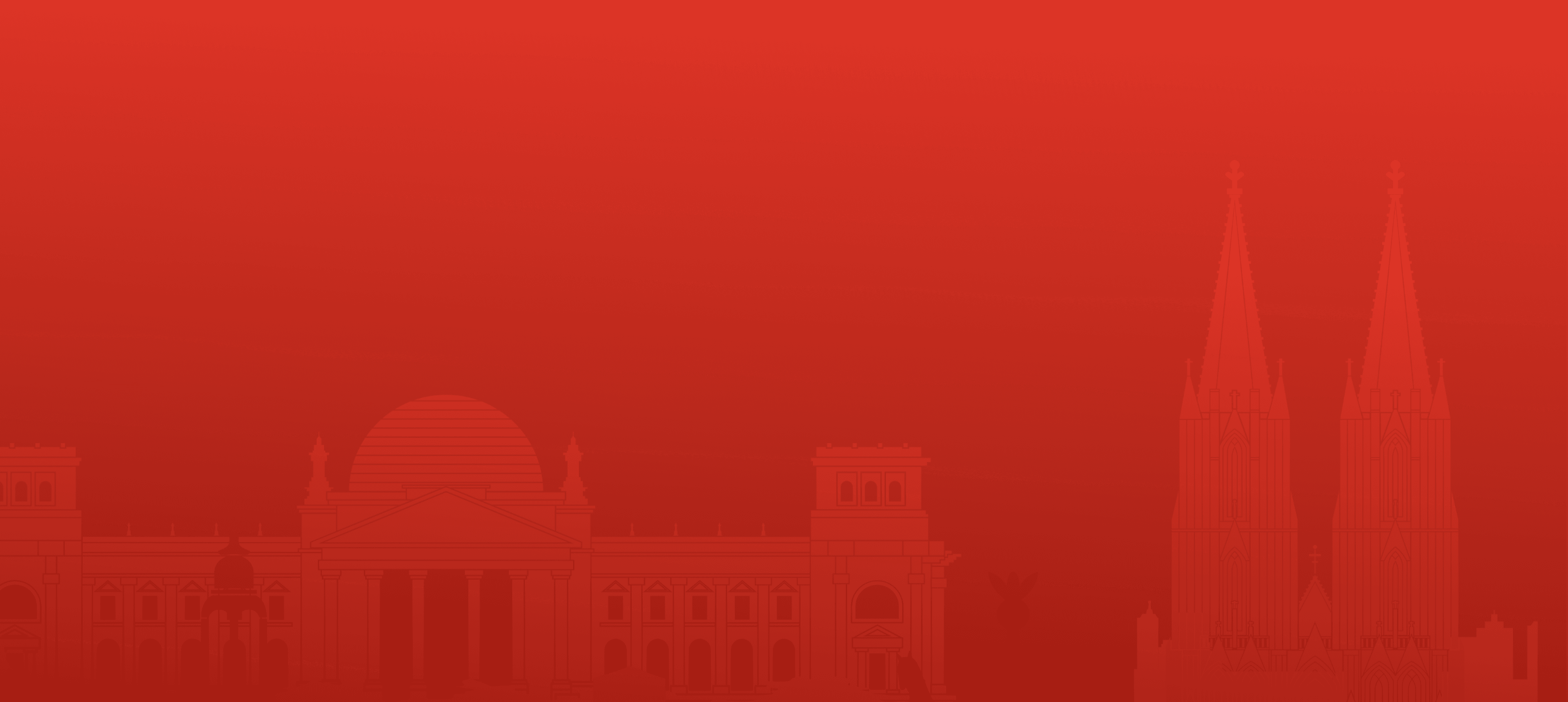 Berlin skyline silhouette background for product experience design agency