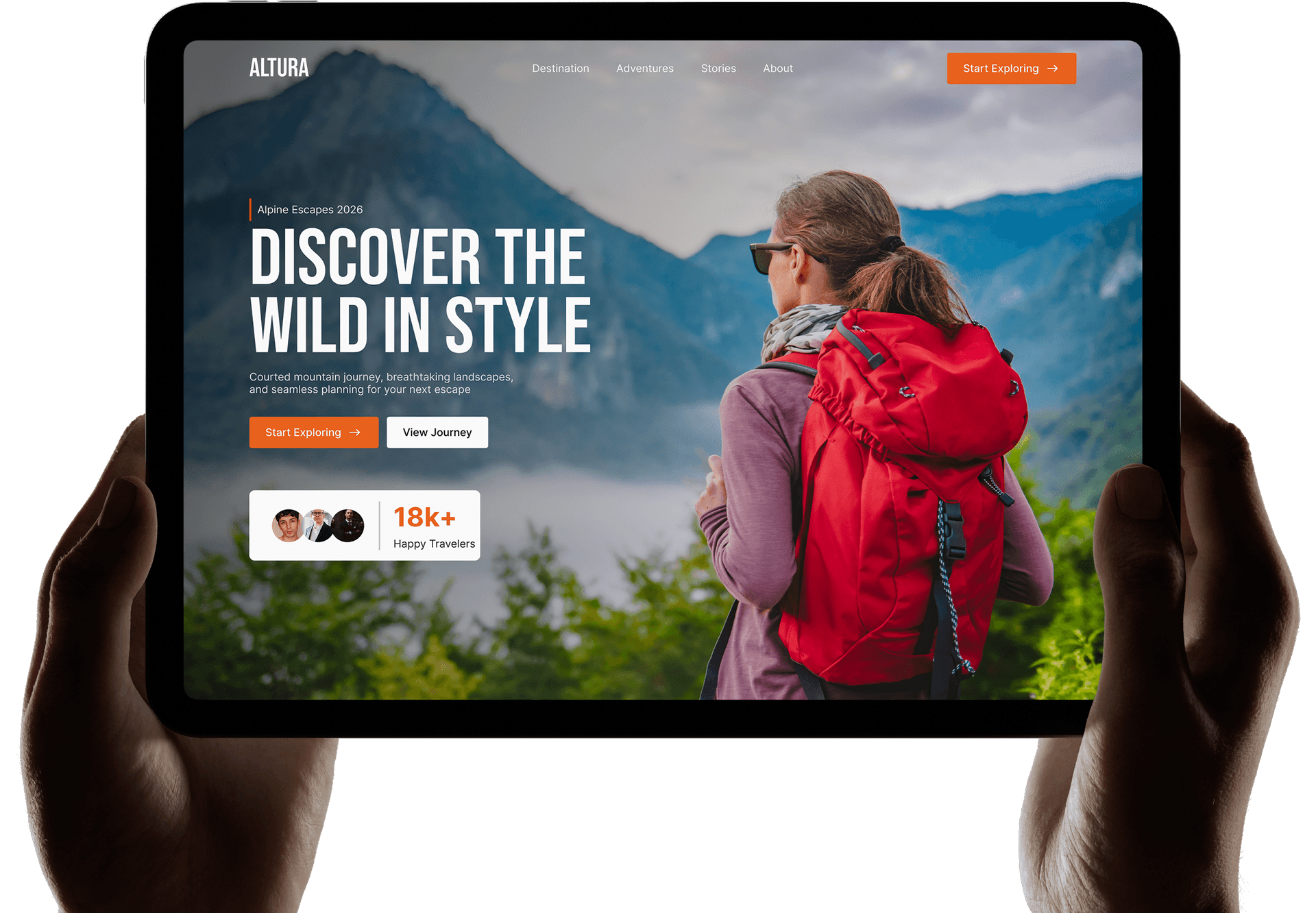 Digital product interface displayed on tablet for Singapore product design agency