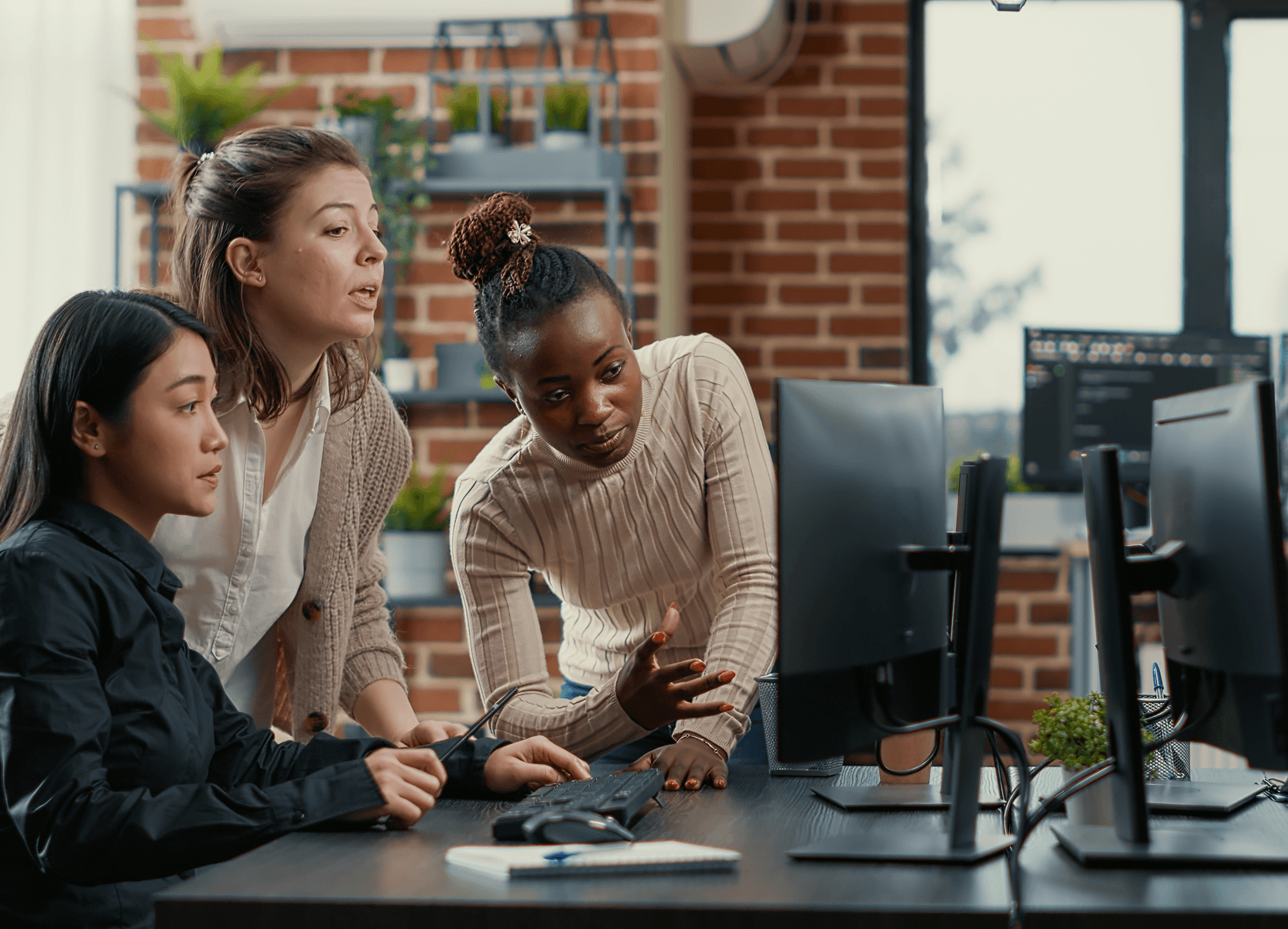 Dedicated IT development team collaboration