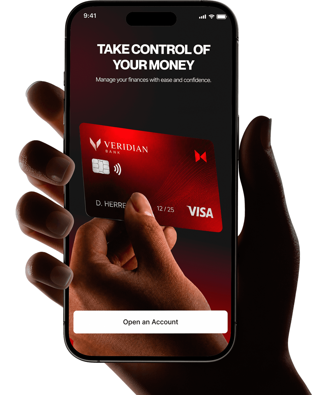 Finance mobile app interface displayed on smartphone for Singapore web product development